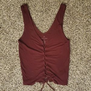 Lace up tank top